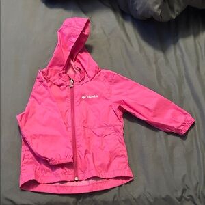 Columbia Kids Bright Pink Raincoat